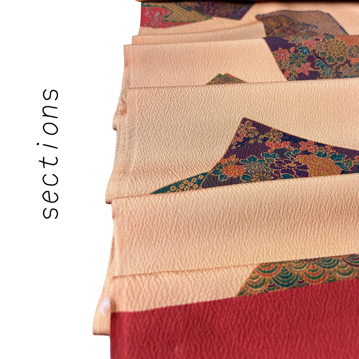 vintage print silk