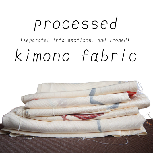 kimono fabric sections for patchwork     ~ limited ~