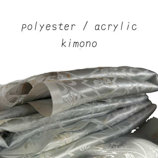 bundle of polyester / synthetic fibre kimono / kimono fabric