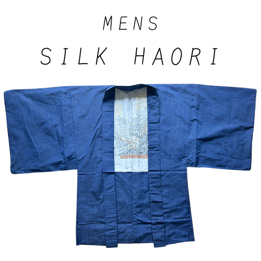 mens silk haori