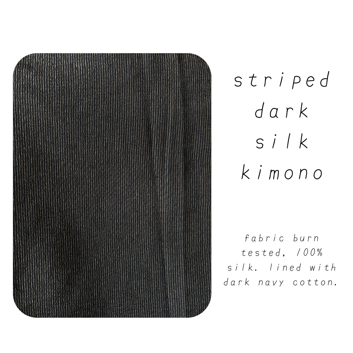 full kimono (tsumugi, 100% silk)