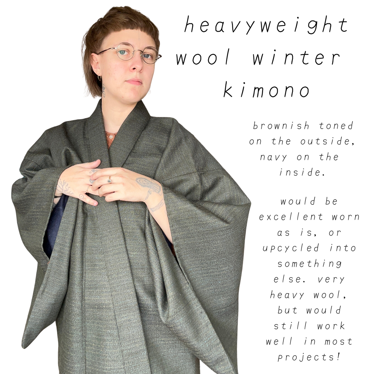 wool & lining kimono