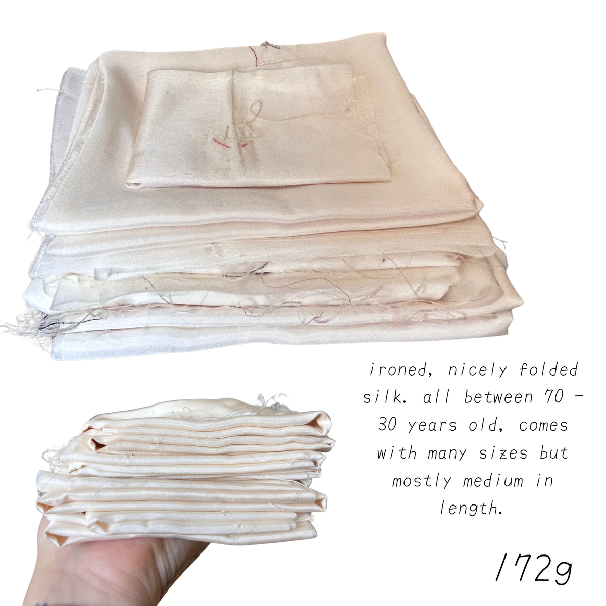 white silk (for fabric dyeing)