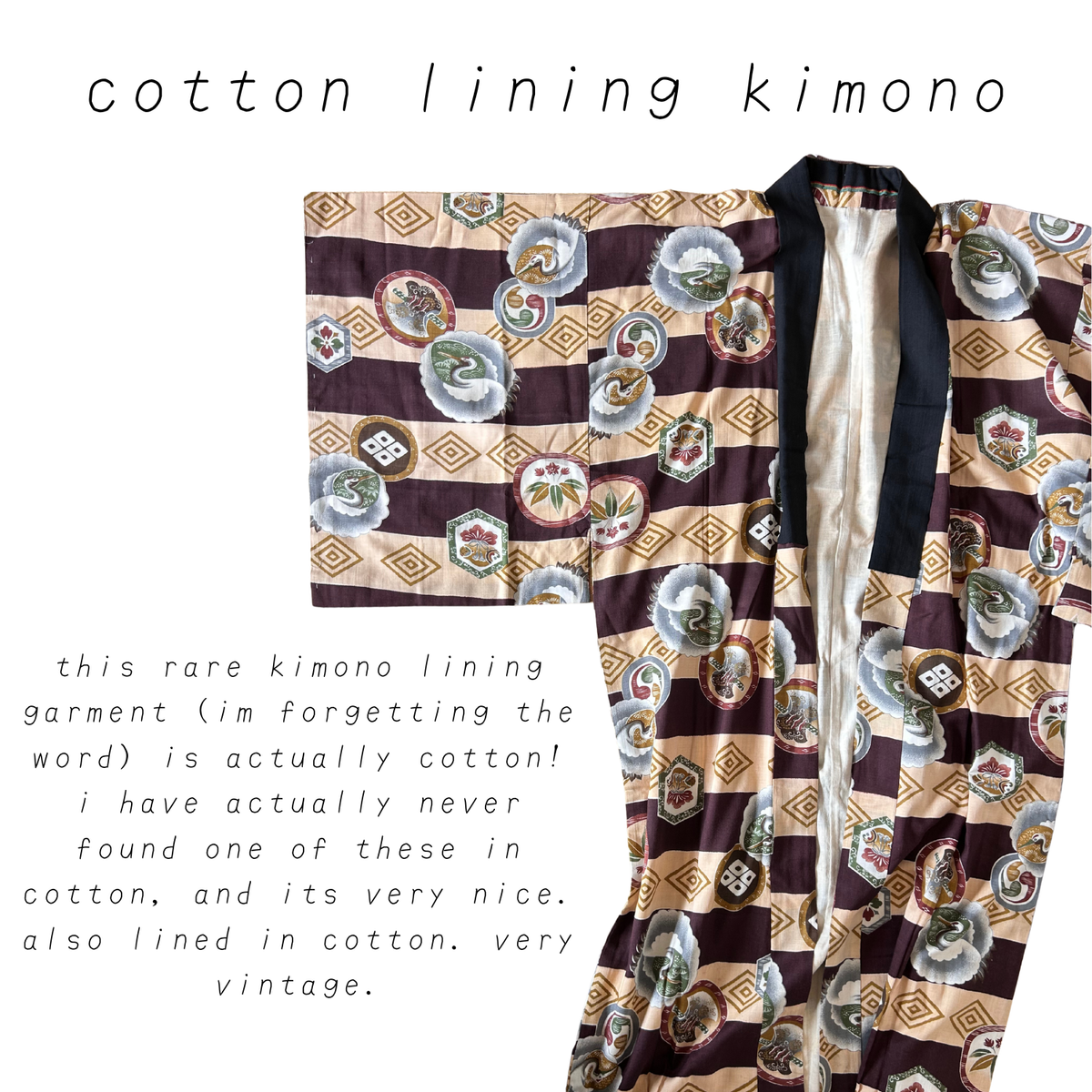 wool & lining kimono