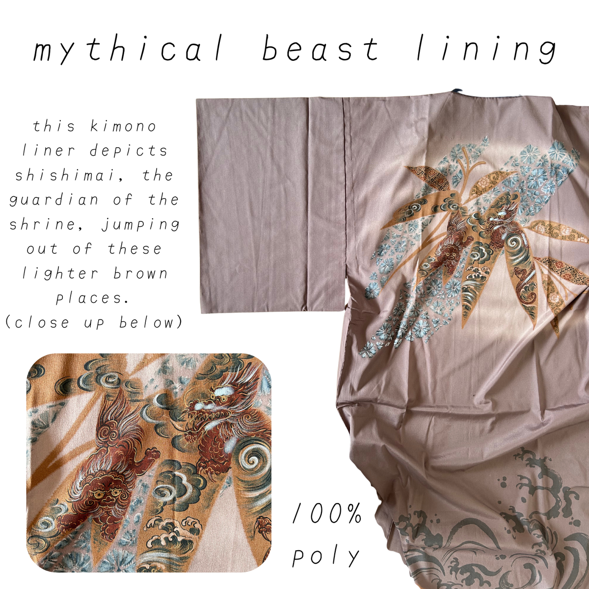 wool & lining kimono