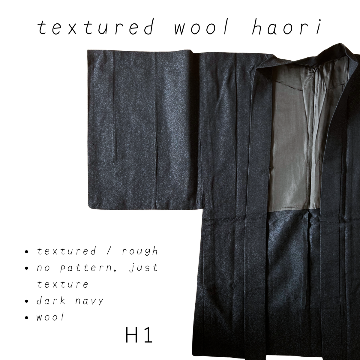 wool & lining kimono