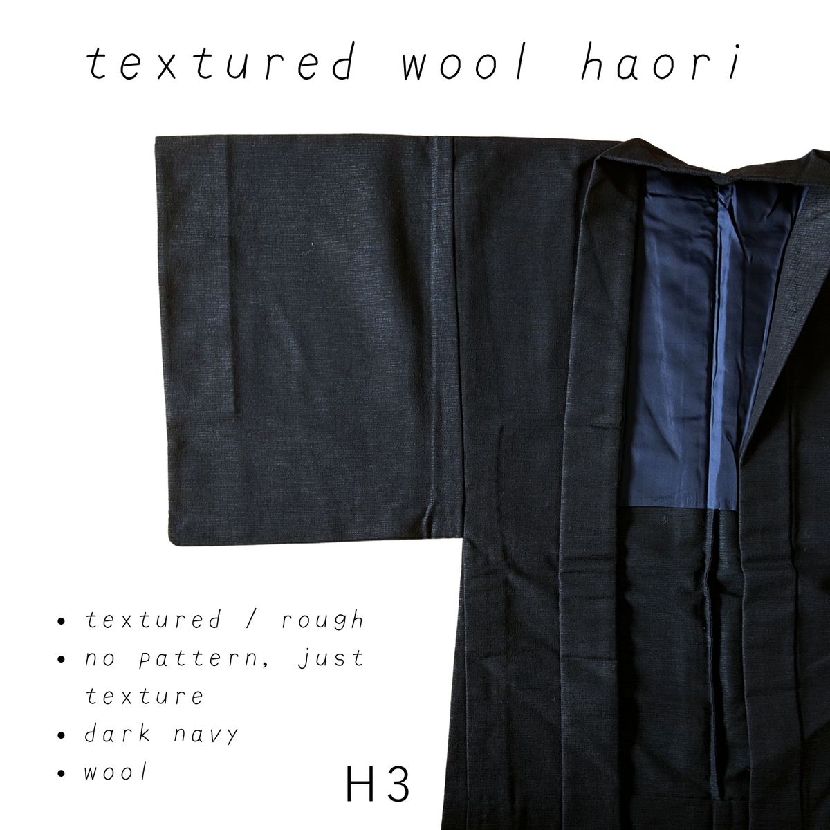 wool & lining kimono