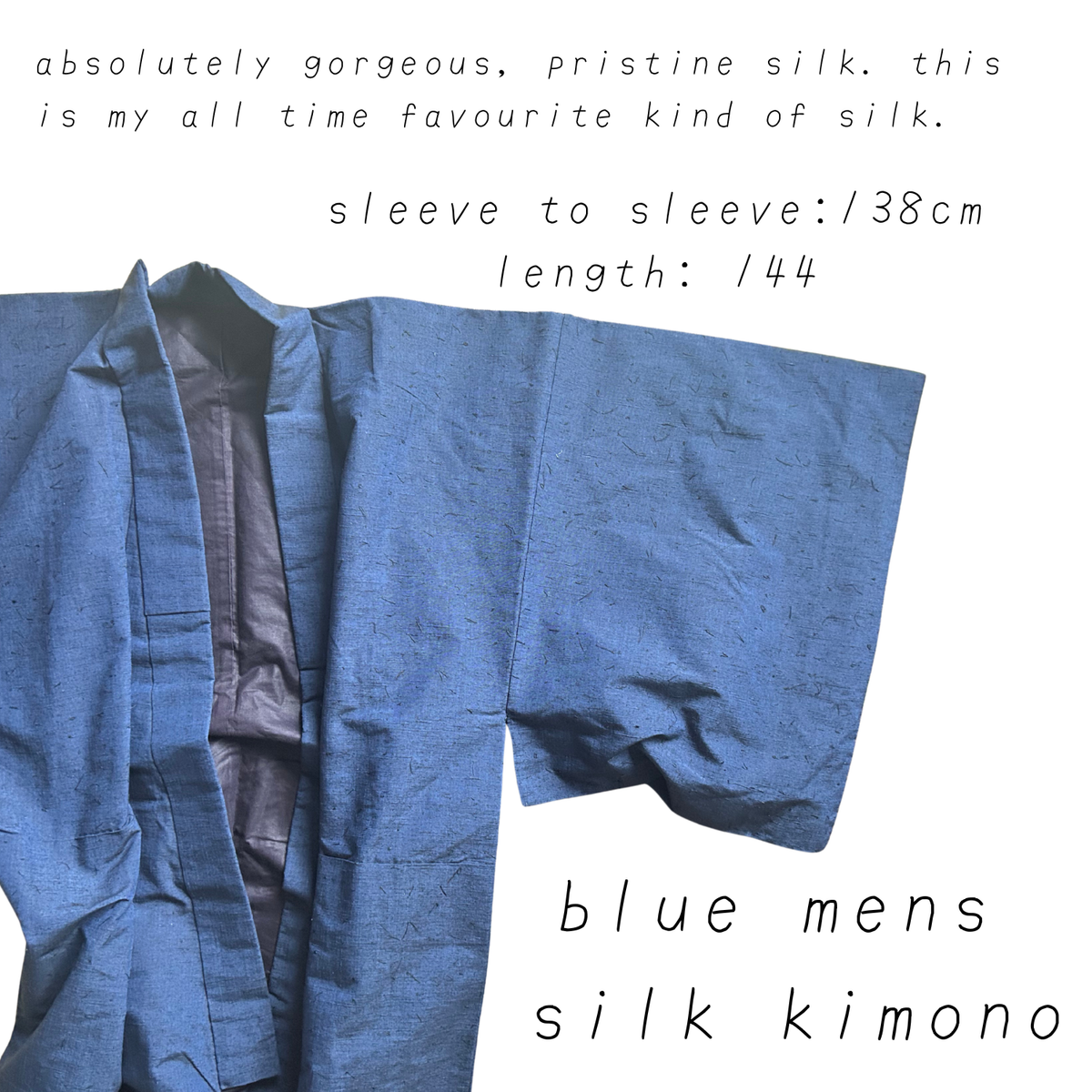 full kimono (tsumugi, 100% silk)