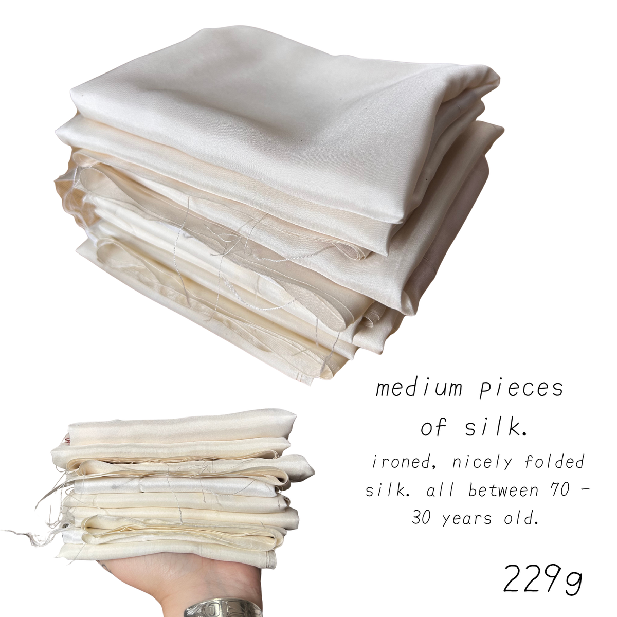 white silk (for fabric dyeing)