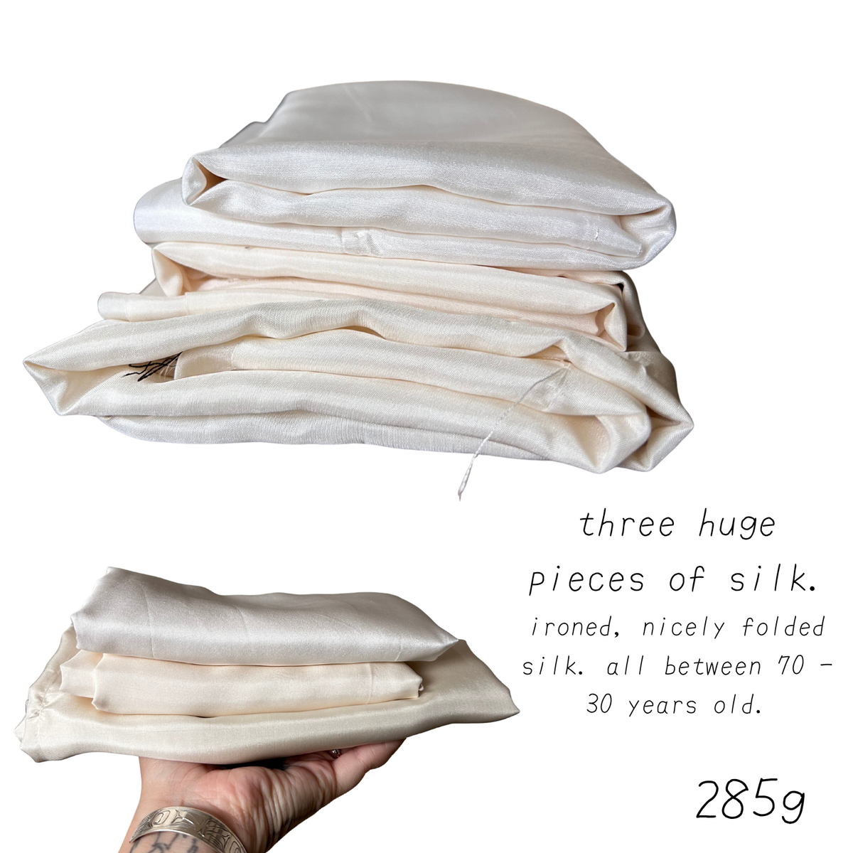 white silk (for fabric dyeing)